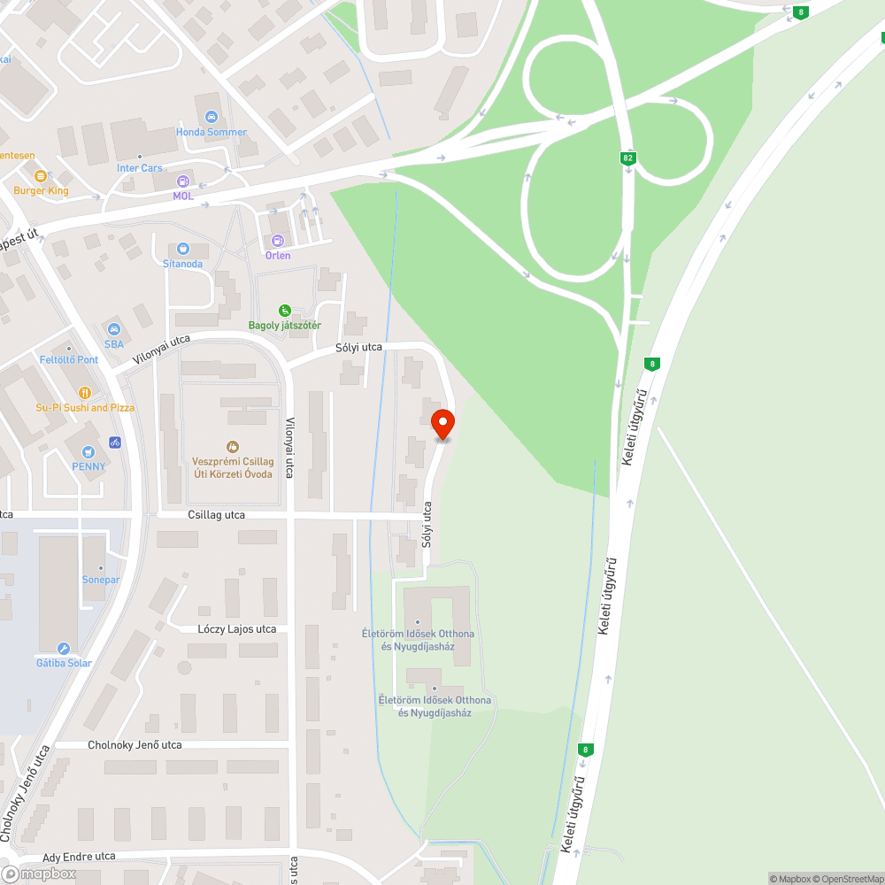 Elhagyott autó bejelentés helye