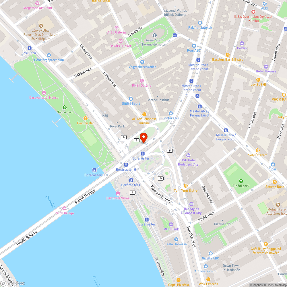 Sérült korlátka bejelentés helye