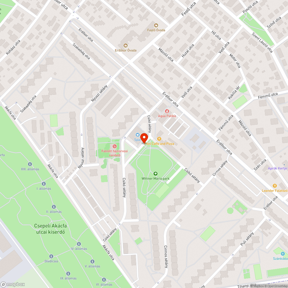 Megsüllyedt burkolat bejelentés helye