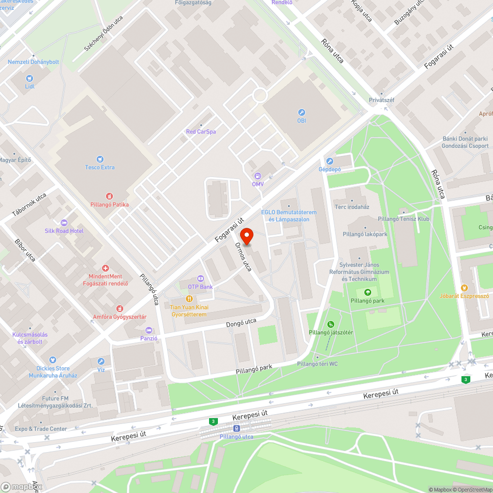 Roncs bejelentés helye