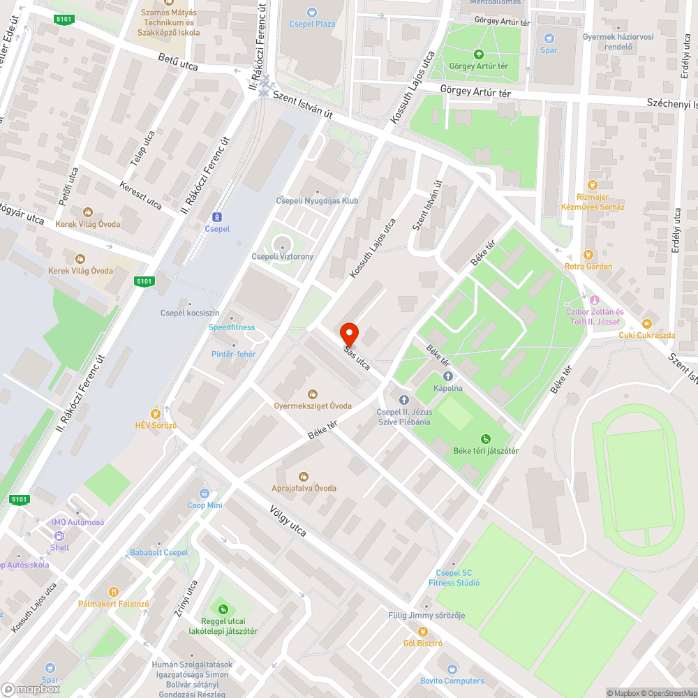 Elhagyott autó bejelentés helye