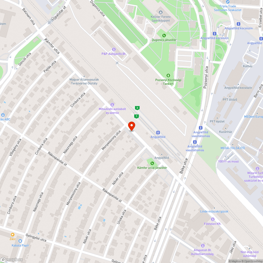 Halott fa bejelentés helye