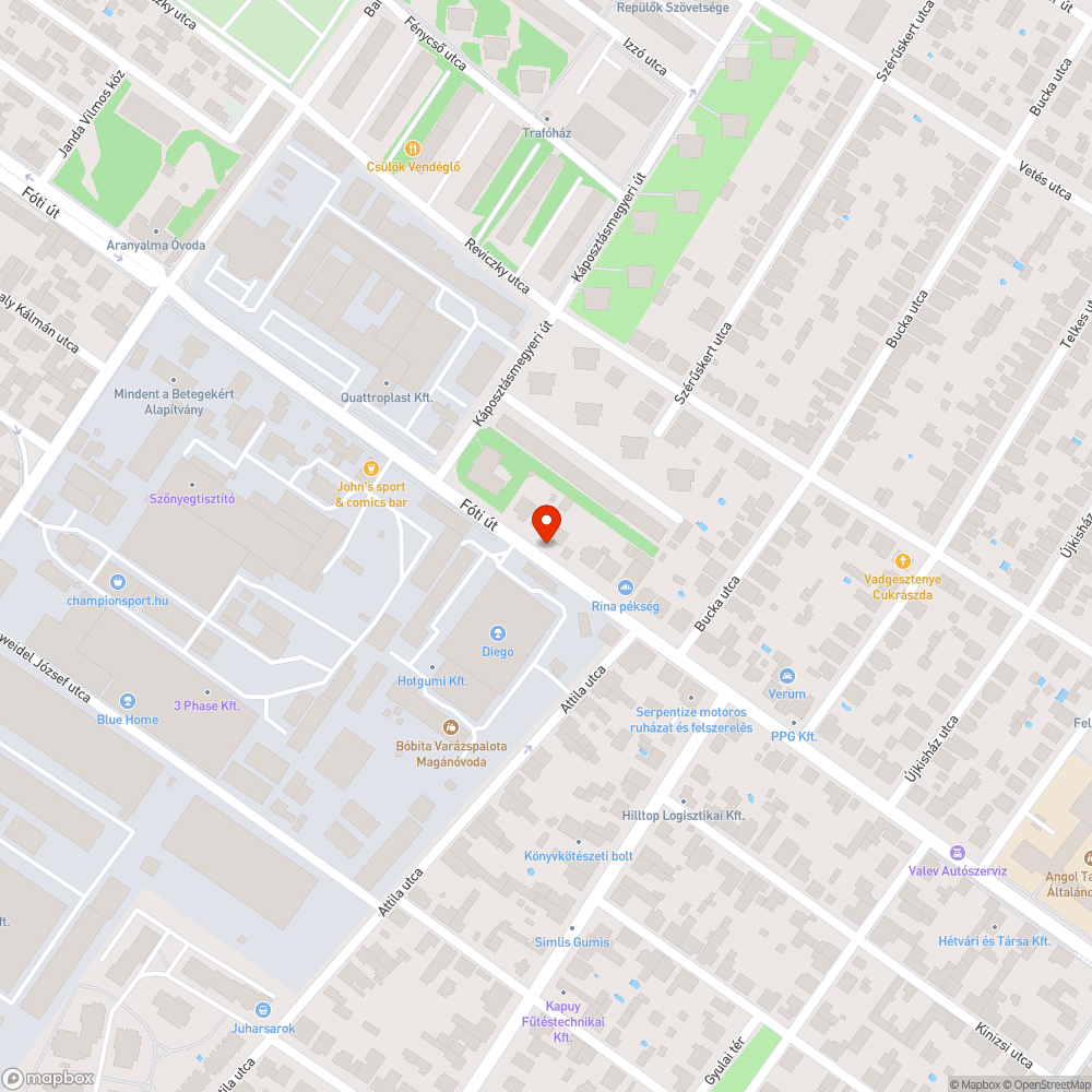 Halott fa bejelentés helye