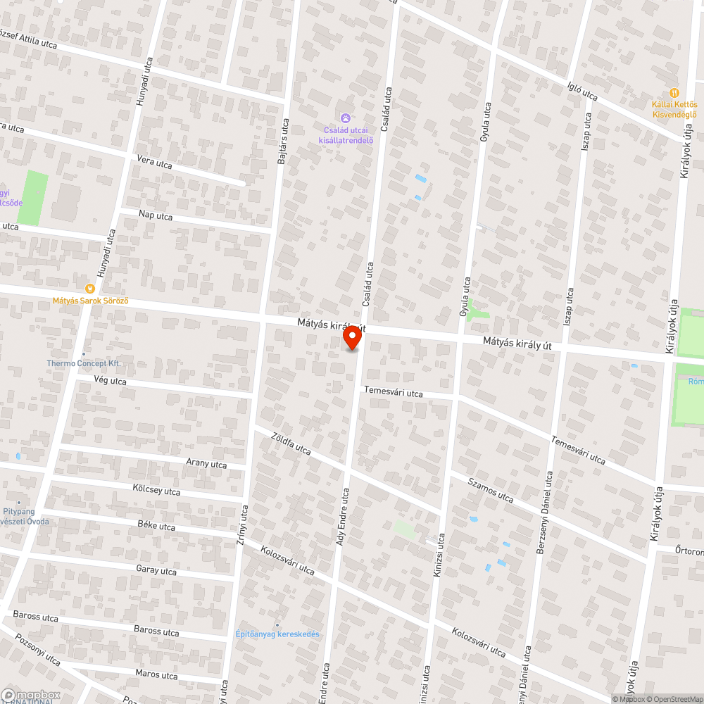 Utcanévtábla bejelentés helye