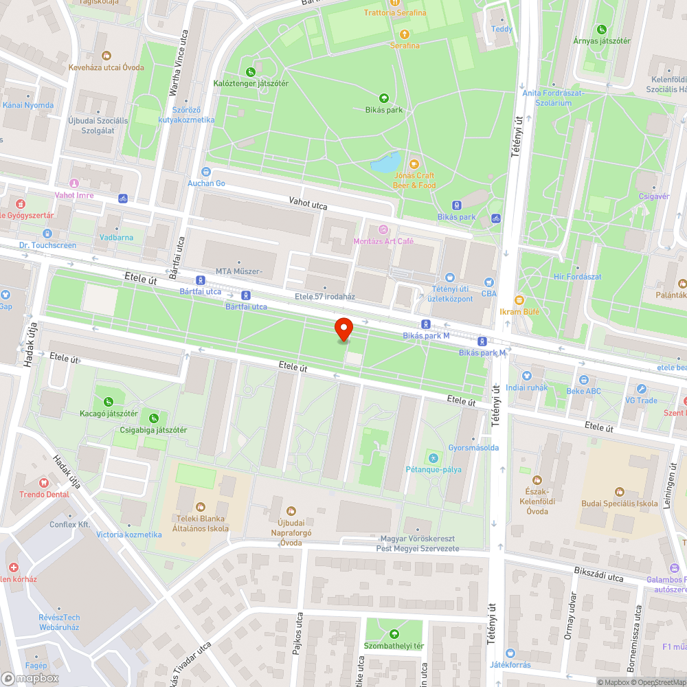 Park bejelentés helye