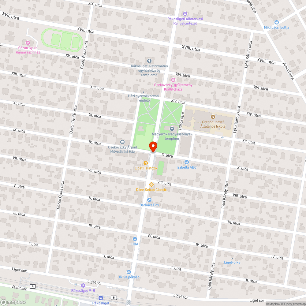 Hiányzó fényterelő bejelentés helye