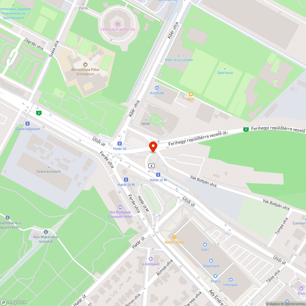 Határ úti metrómegálló szeméthegyek bejelentés helye