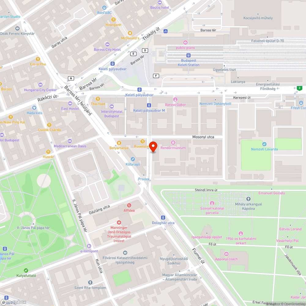 A-híd önkéntes út és járdalezárása bejelentés helye