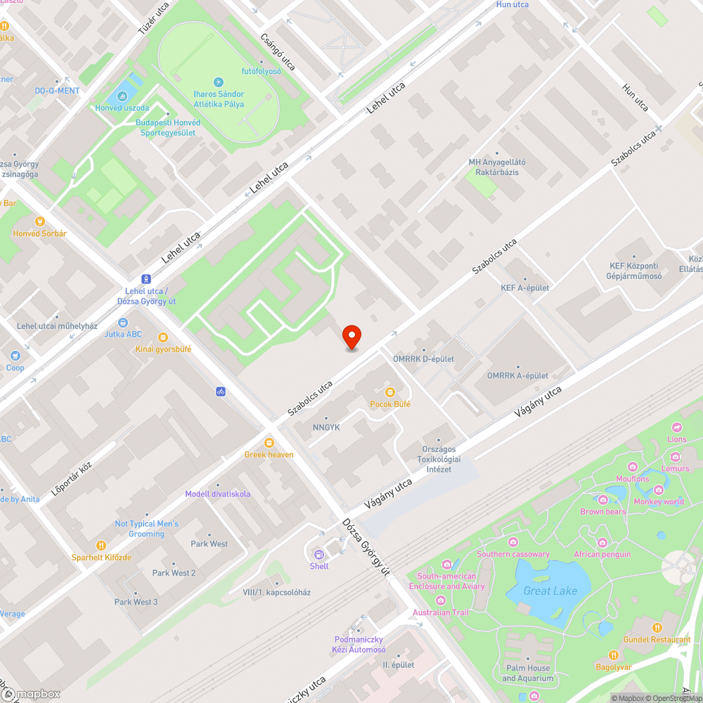 Szabolcs utca - kerékpár bejelentés helye