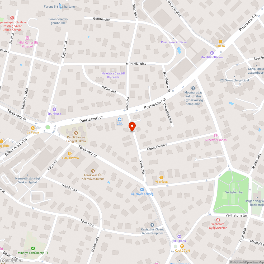 Hiányzó fák bejelentés helye