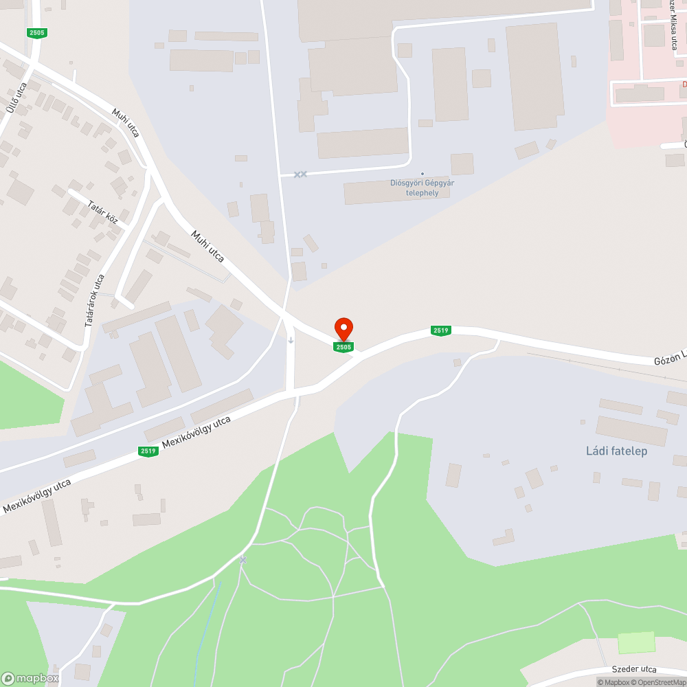 Alig látható tábla bejelentés helye