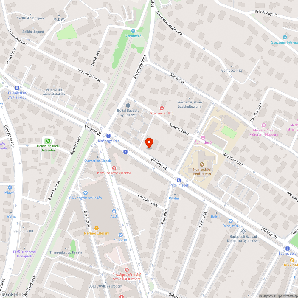 Elhagyott autó bejelentés helye