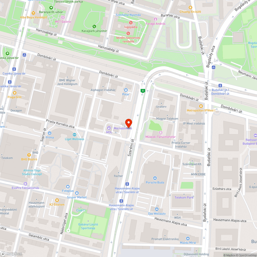 Elhagyott BMW bejelentés helye