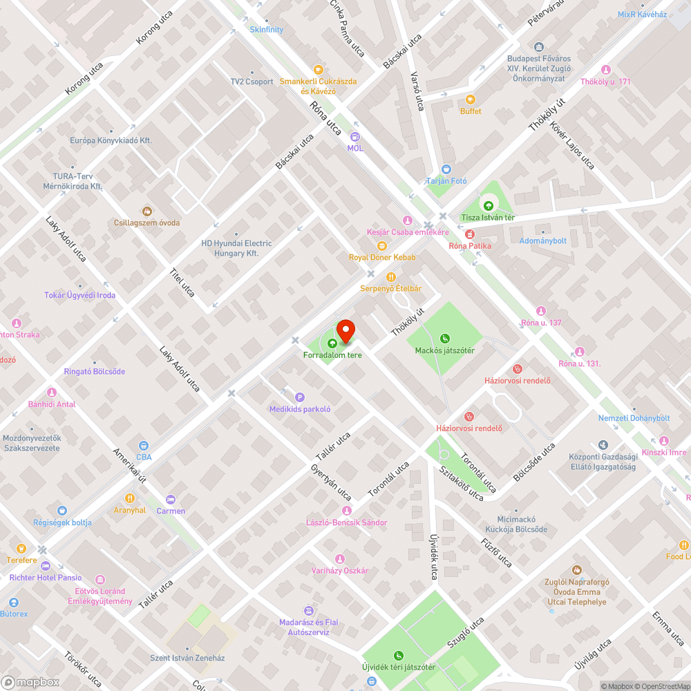 Halott fa bejelentés helye