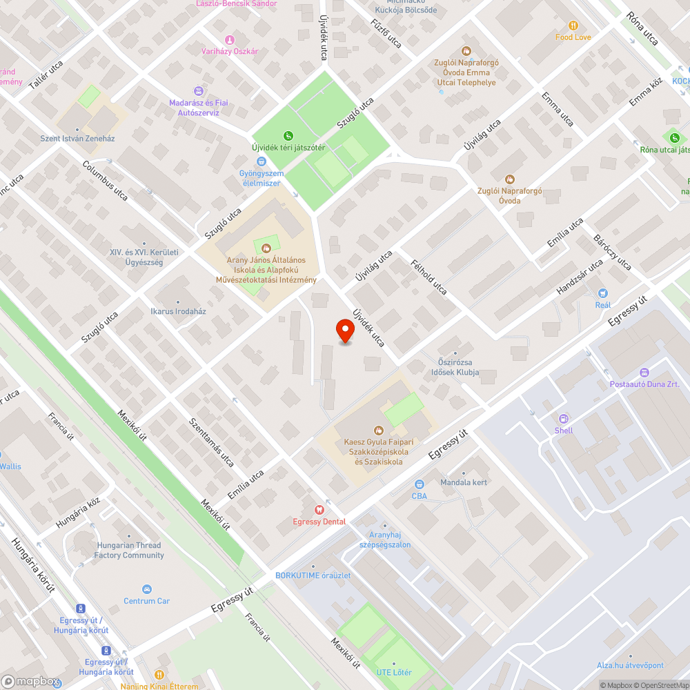 Halott bokor bejelentés helye