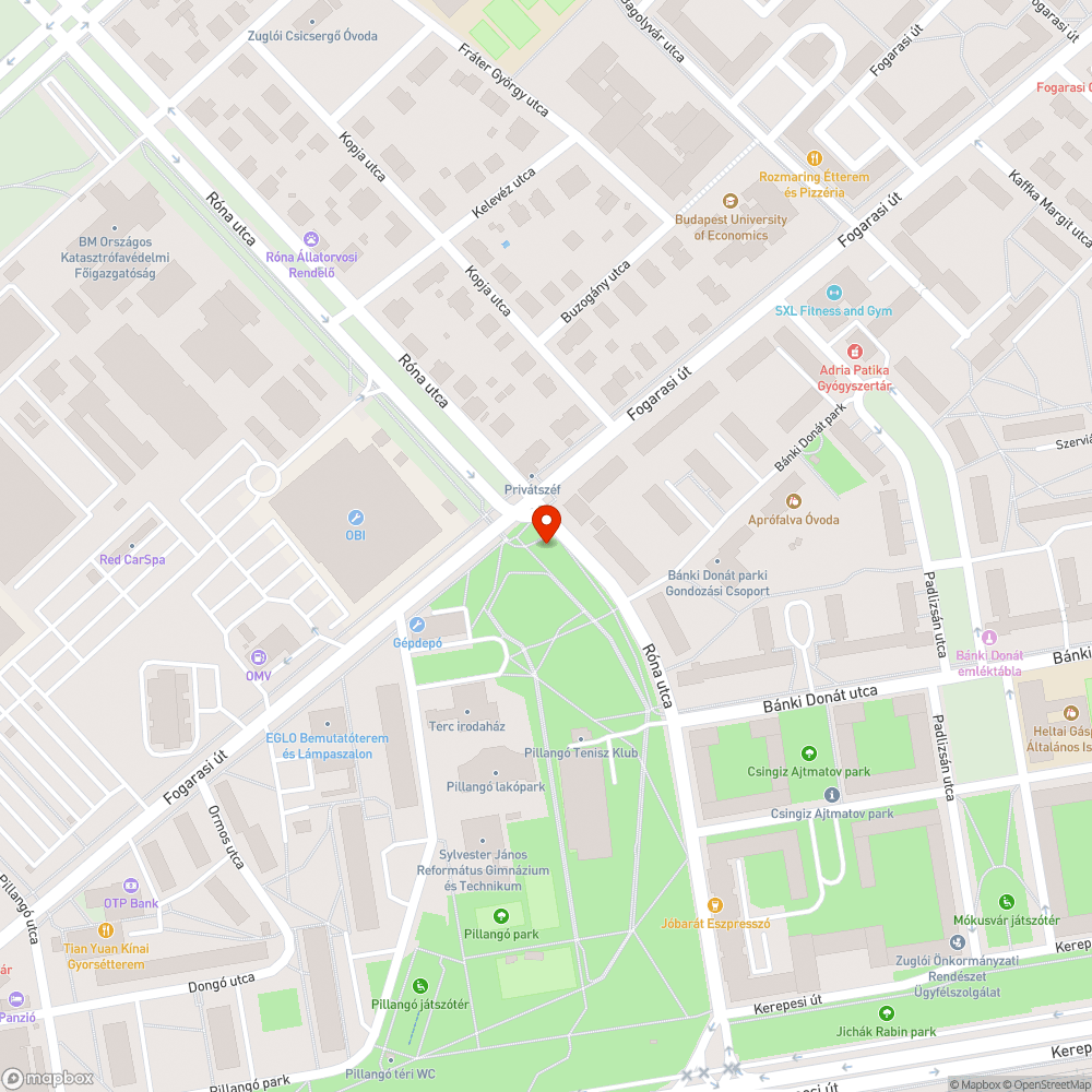 Bicikli utat elfoglaló méhlegelő bejelentés helye