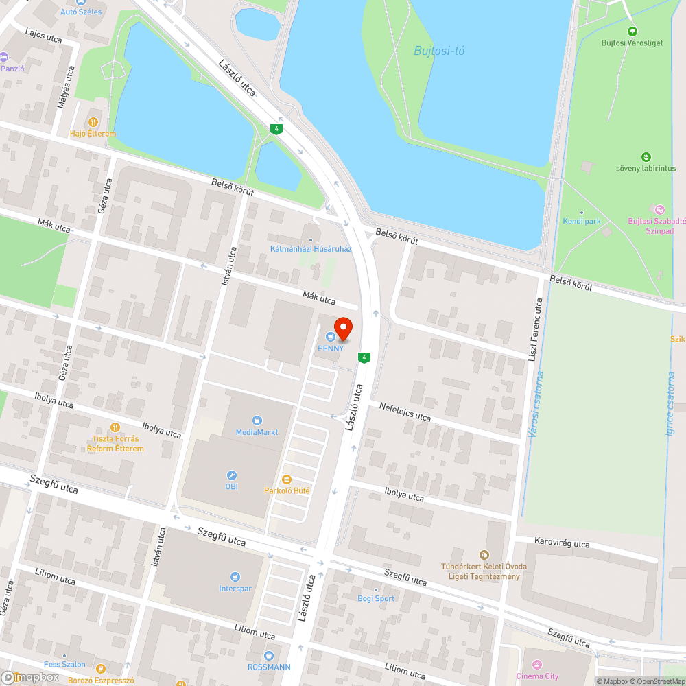 Szemetes kerékpártároló bejelentés helye