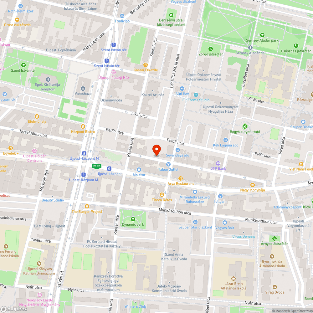 Újpest kp. Elektromos kábel bejelentés helye