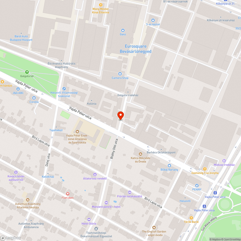 Eltömődött csatorna bejelentés helye