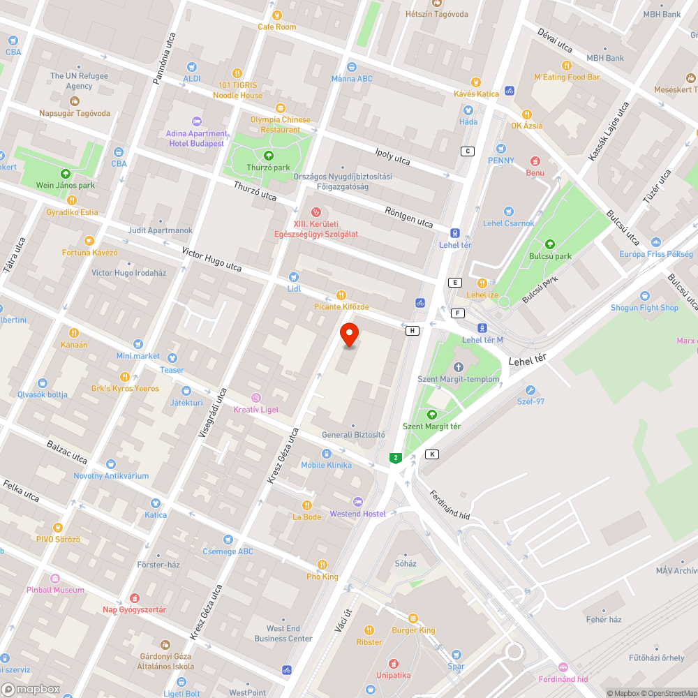 Elhagyott szemet a 13. keruletben bejelentés helye