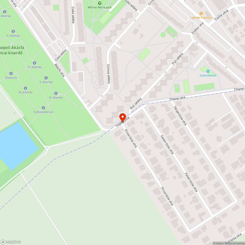 Hiányzó tábla bejelentés helye