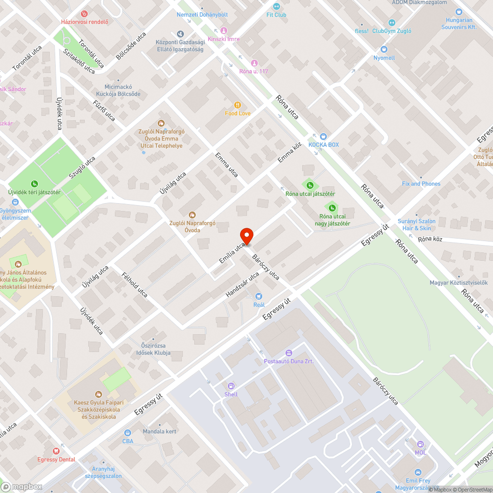 Használhatatlan járdaszakasz bejelentés helye