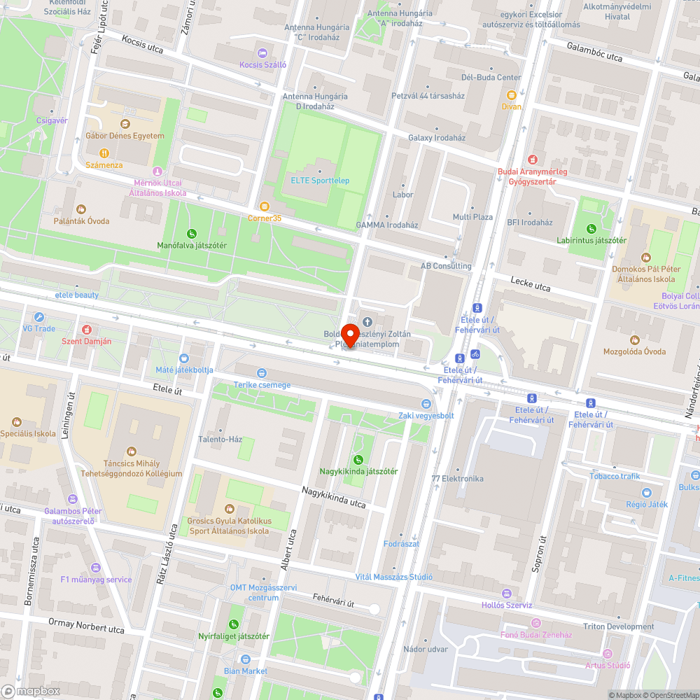 Növényzet által eltakart közl. tábla bejelentés helye