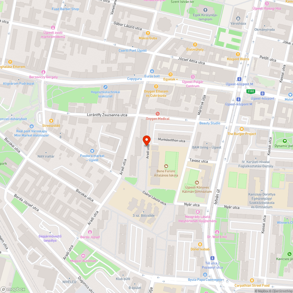 Mosdókagyló a zöldfelületen bejelentés helye