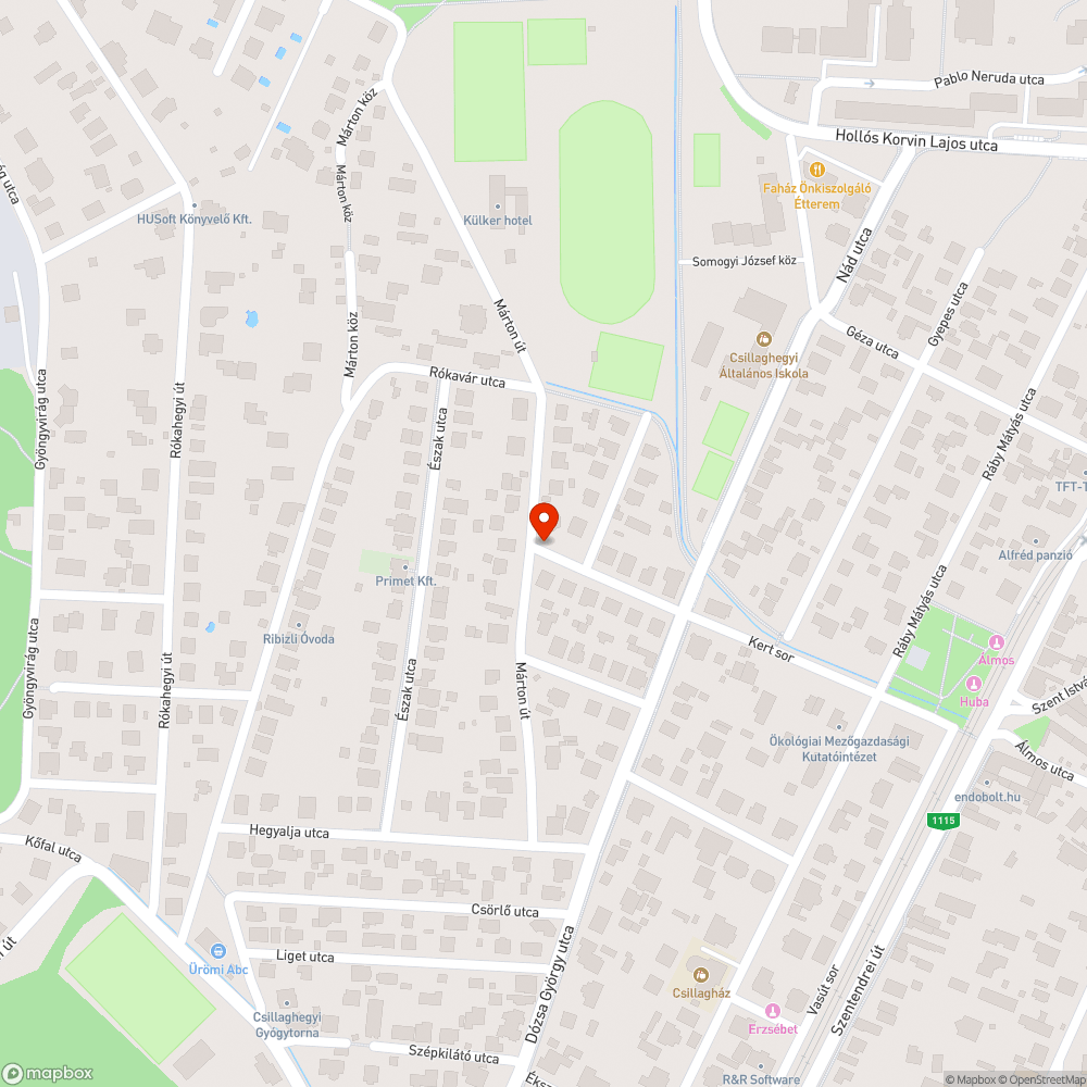 1 éve javítatlan kátyú bejelentés helye