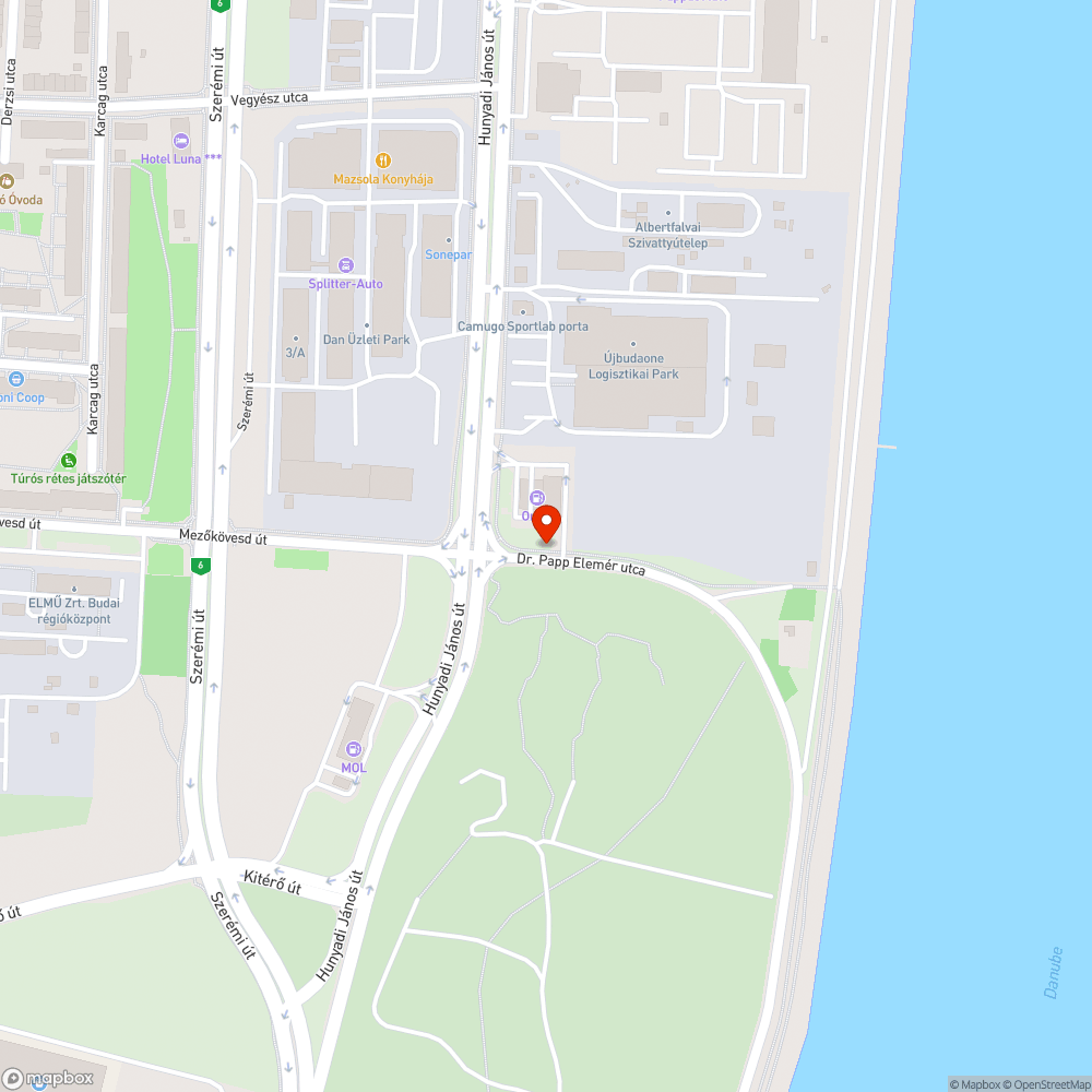 Gyalogos útvonalba beékelt 40 méter kerékpárút bejelentés helye