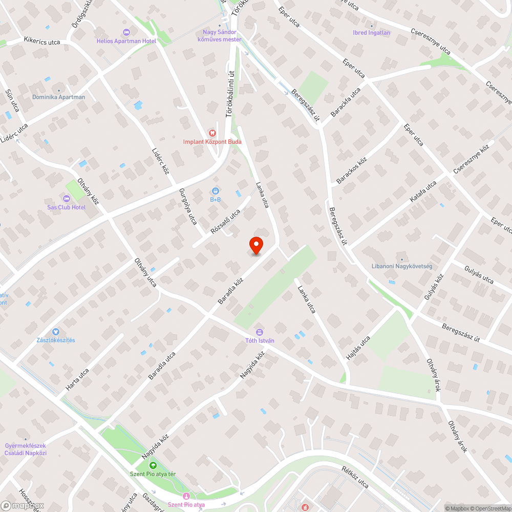 közterületen elhagyott jármű bejelentés helye