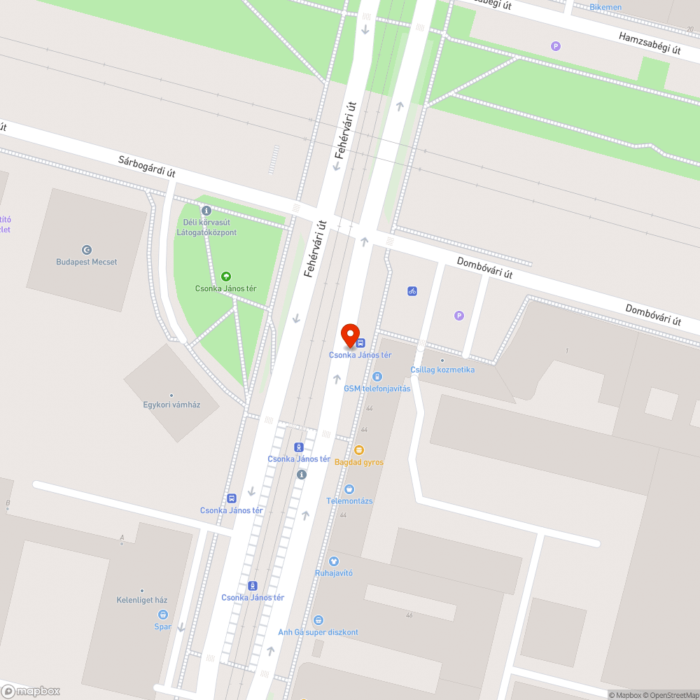 Elferdült oszlop bejelentés helye