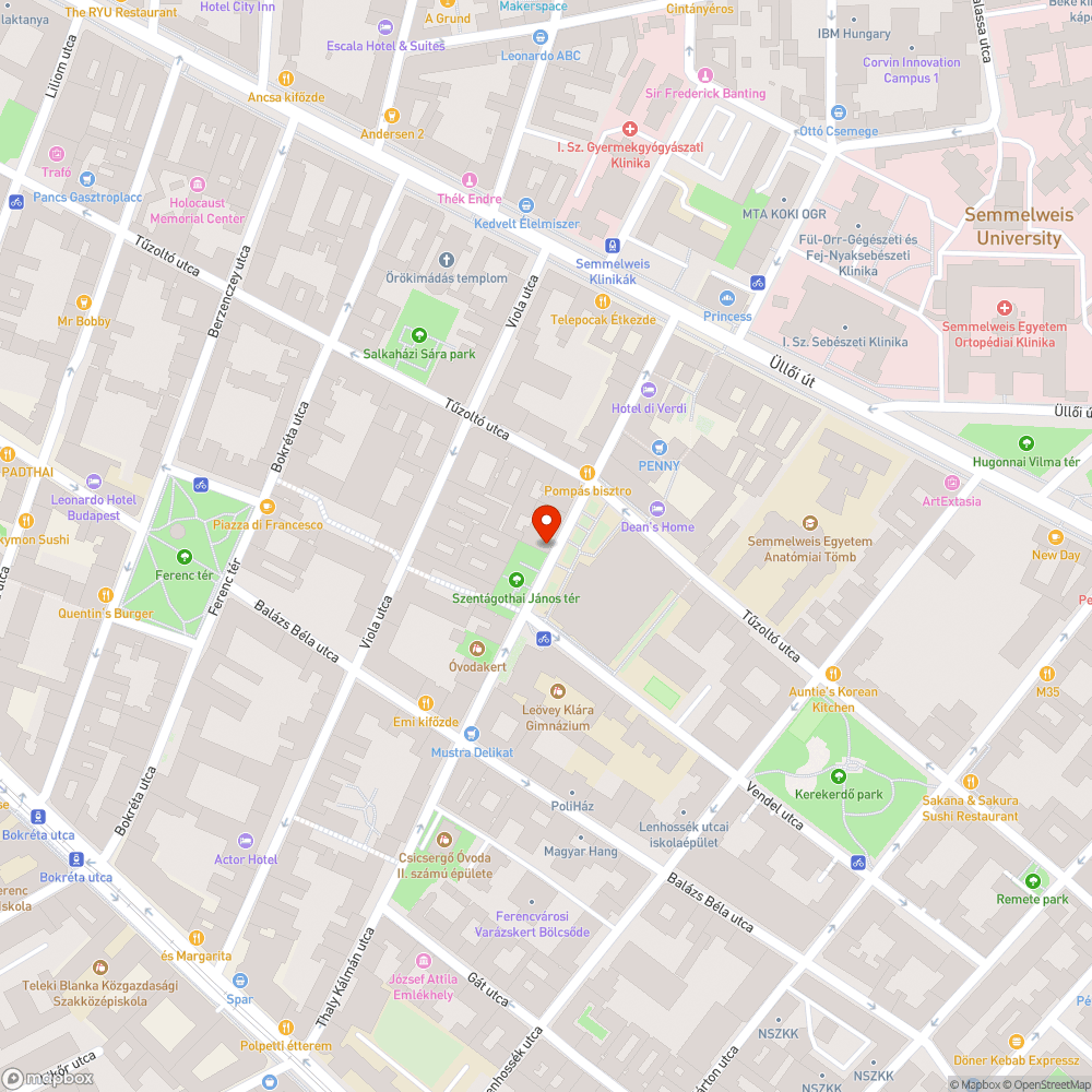 Megsemmisült utcanévtábla a Szentágothai János téren bejelentés helye