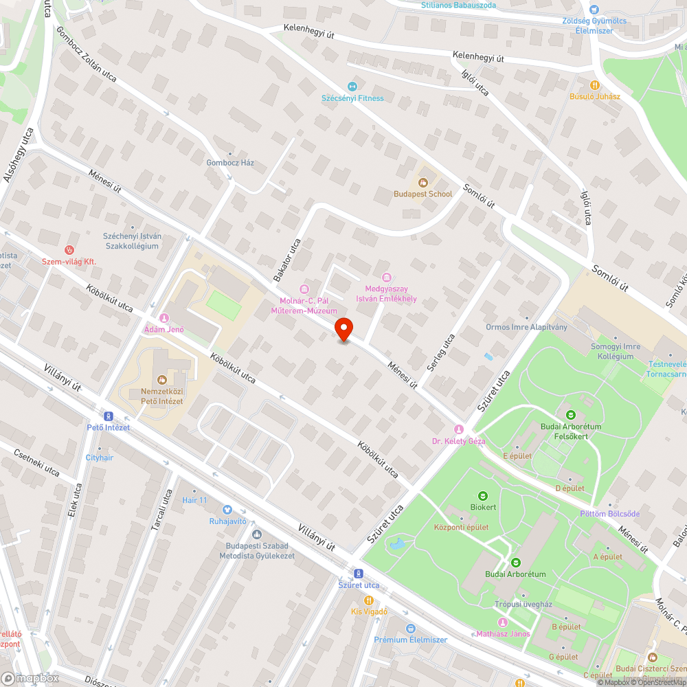 Villogó, fel-le kapcsoló utcai világítáa bejelentés helye