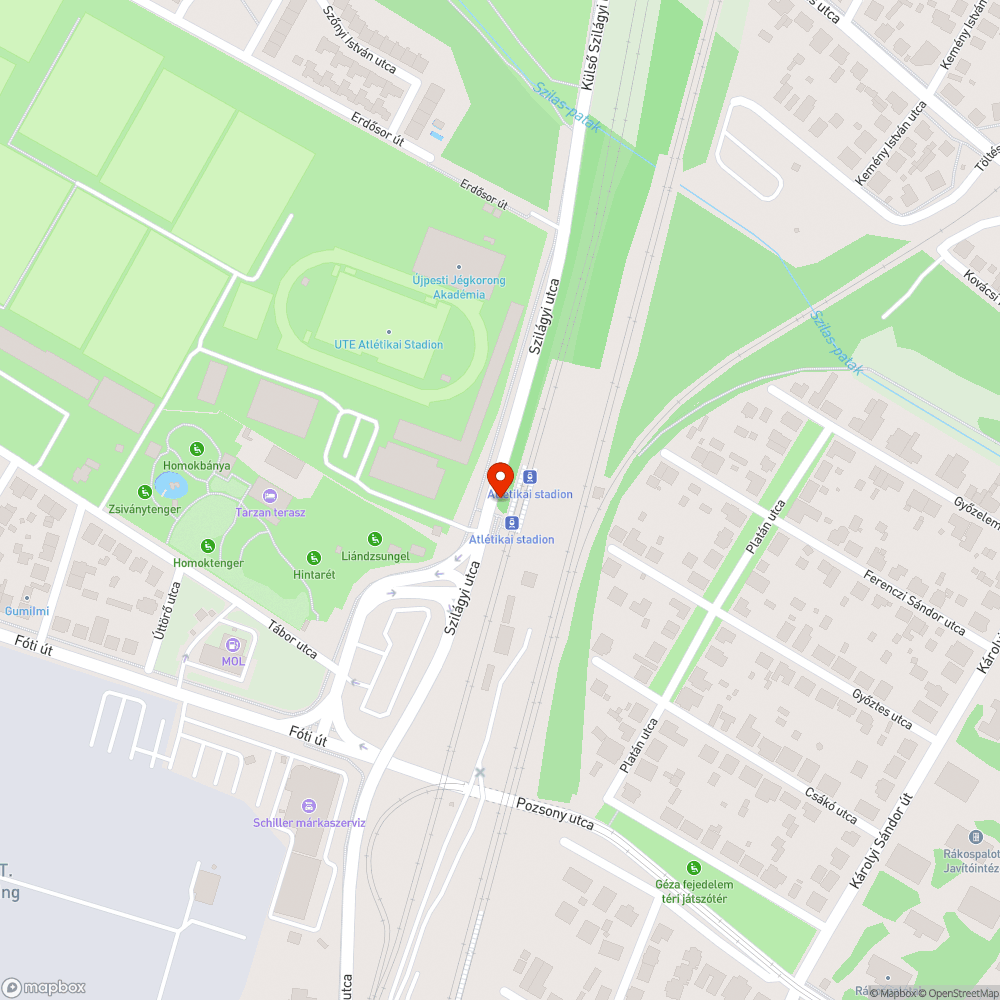 sorakoznak a graffitik az UTE atlétikai pálya közelében bejelentés helye