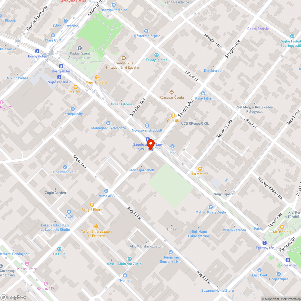 Emberi ürülék a Szugló utcában bejelentés helye