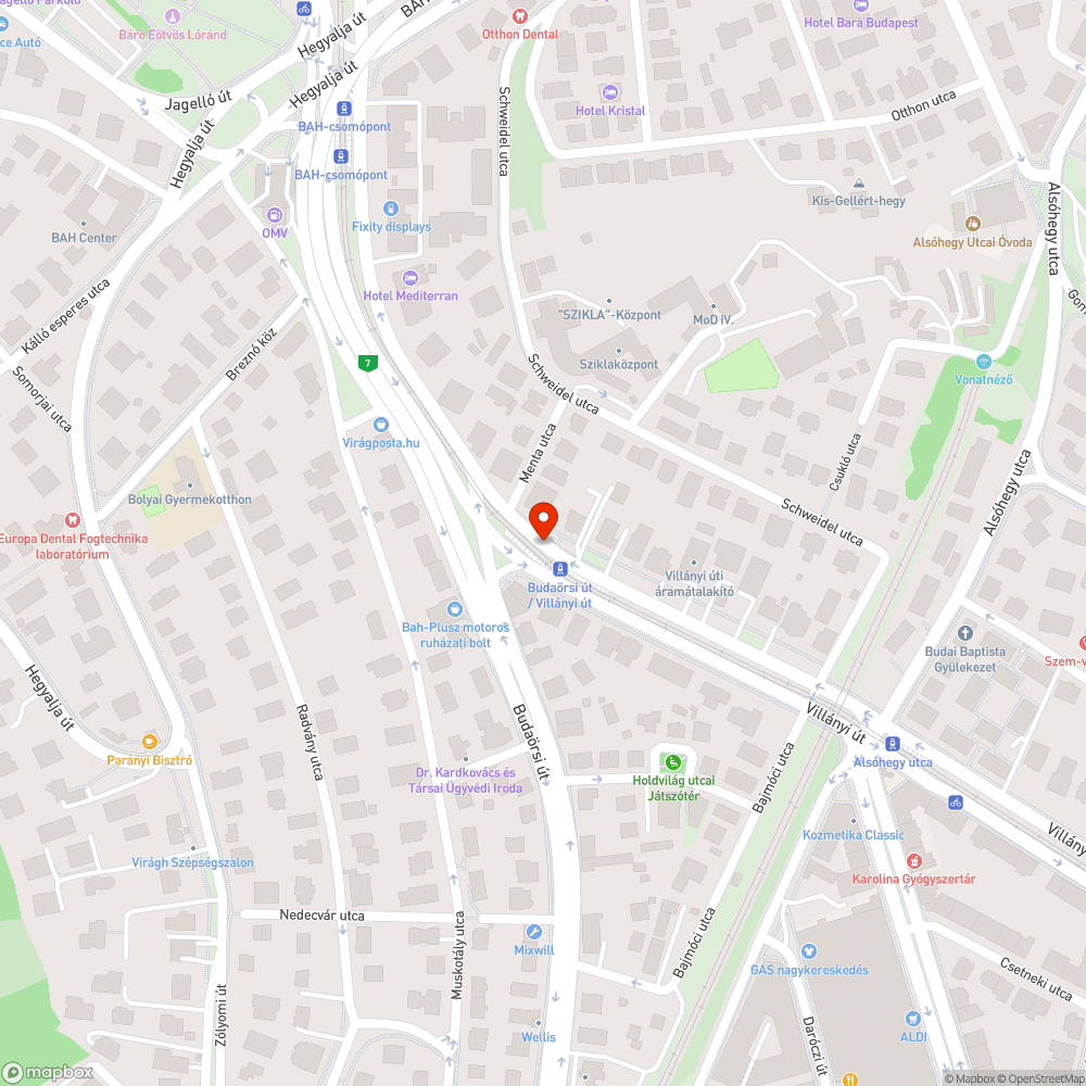 Megrongálódott korlát bejelentés helye