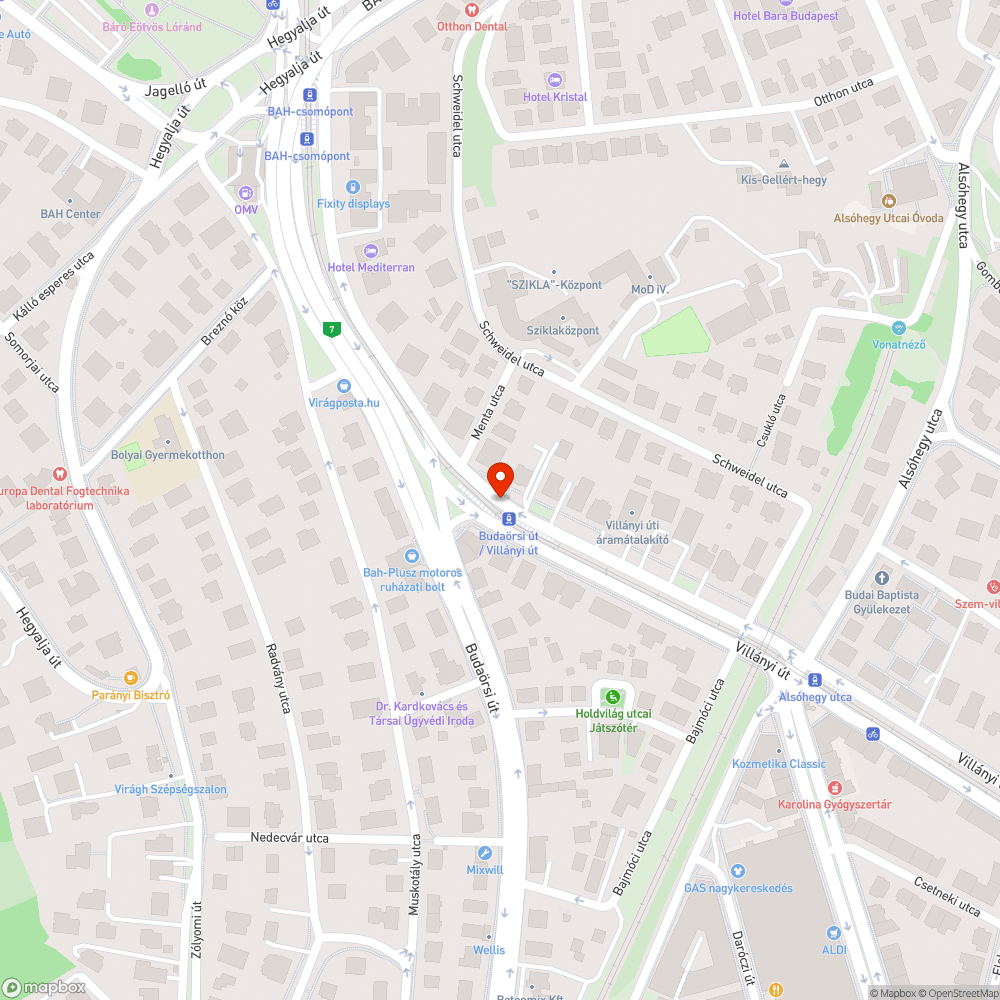 Kidőlt szemetes bejelentés helye