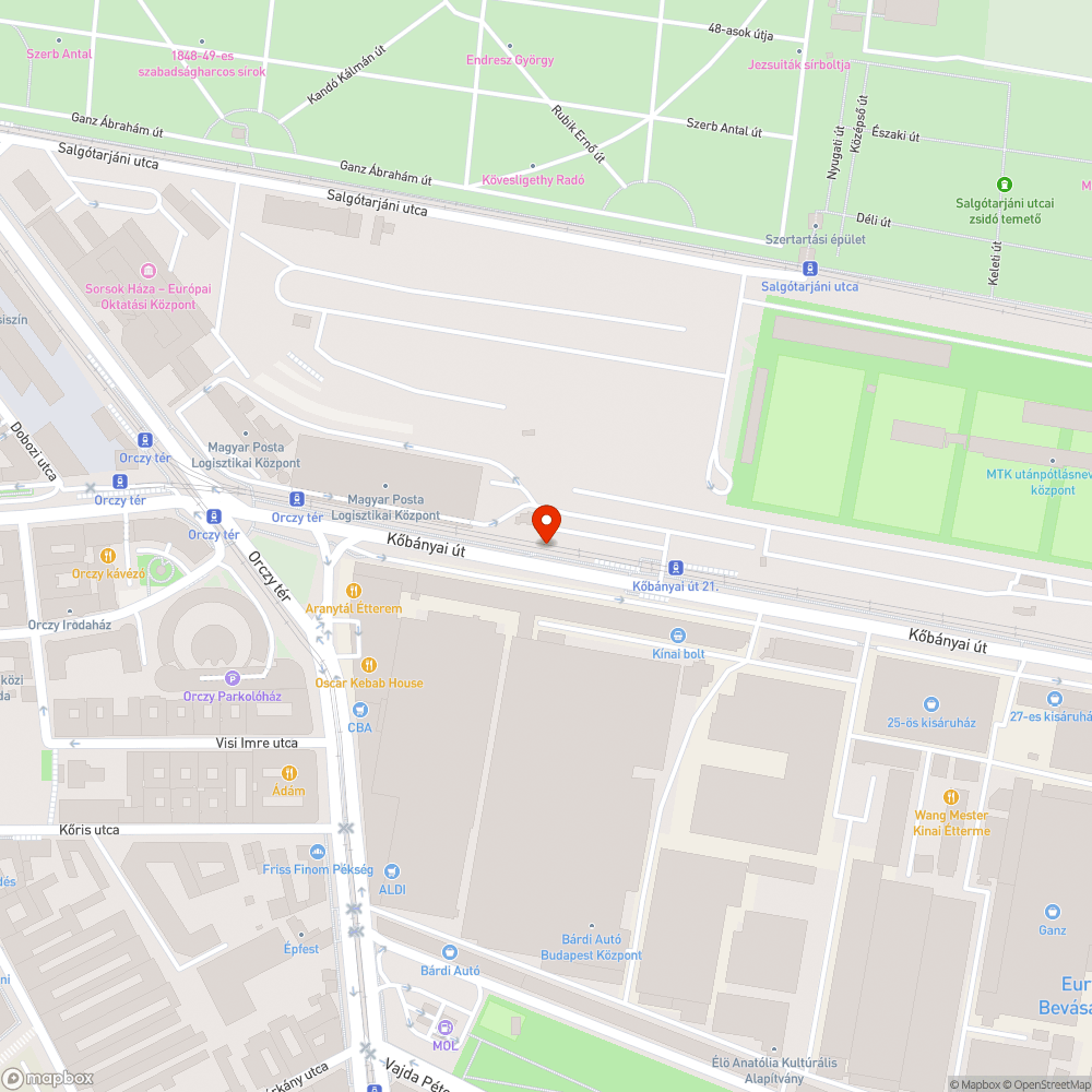 Oszloptalp fa tövében bejelentés helye