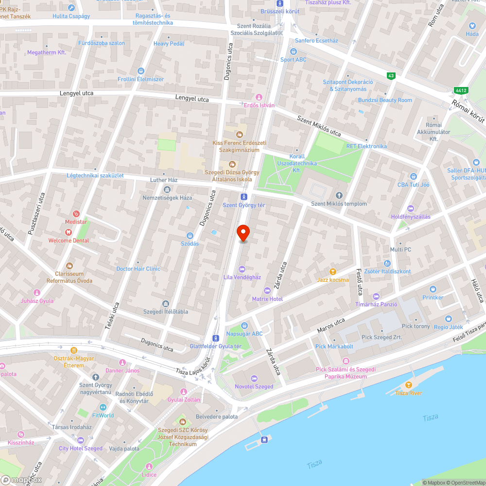 Kidöntött gerenda - József Attila sgt. 13., Fülig Jimmy kocsma előtt bejelentés helye