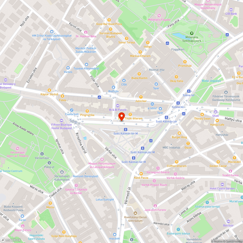 Széll Kálmán tér bejelentés helye