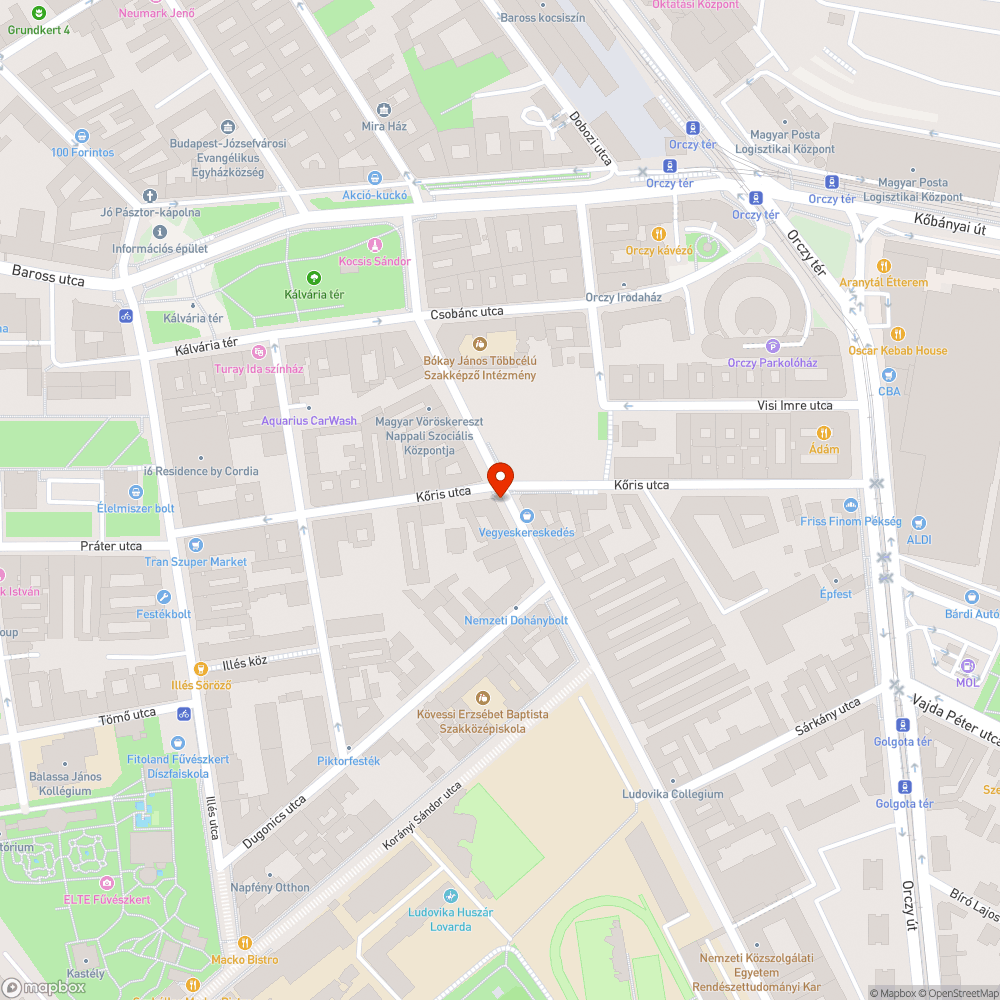 Óriás kráter az úttesten bejelentés helye