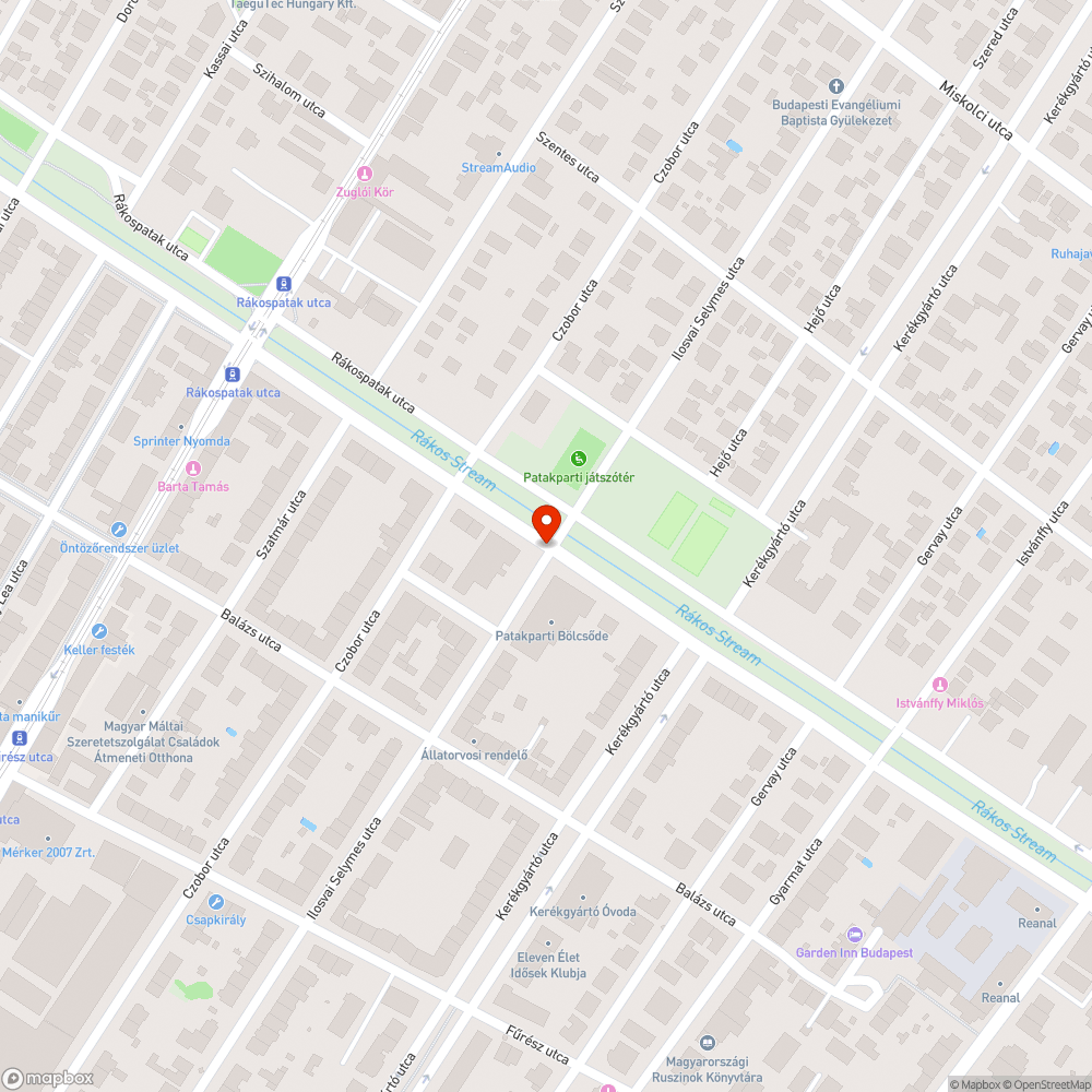 Ilosvai selymes tér- Rákospatak utca zebra hiánya bejelentés helye