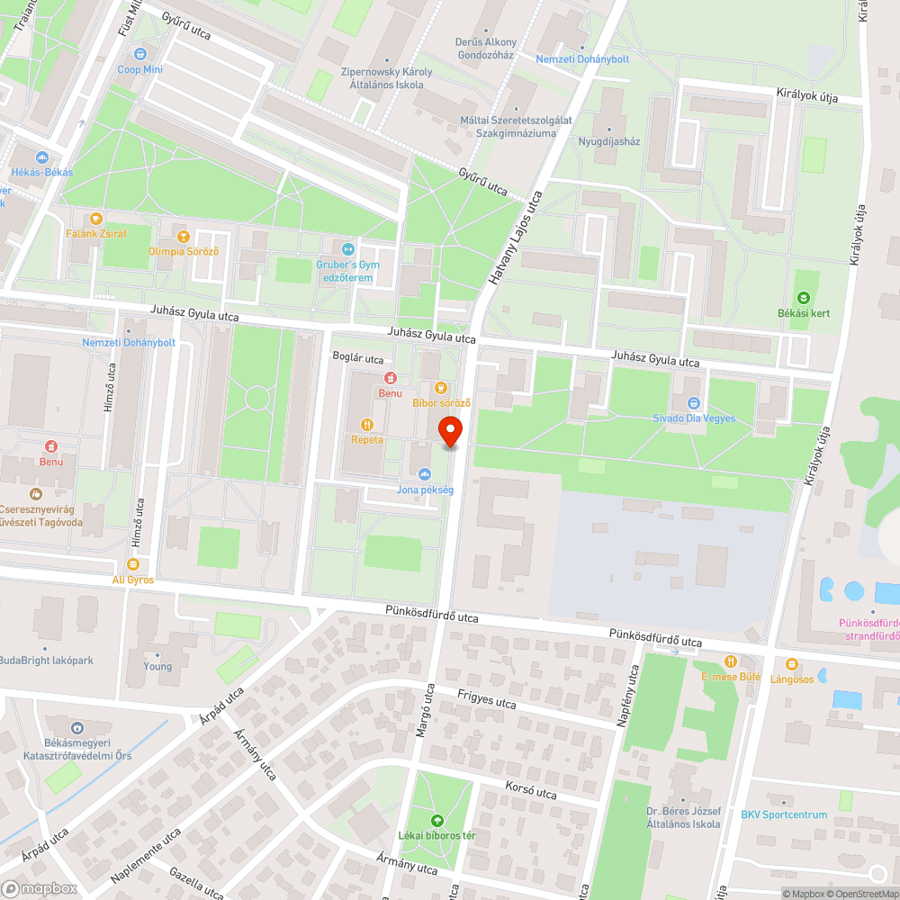 Tönkrement szemetes bejelentés helye