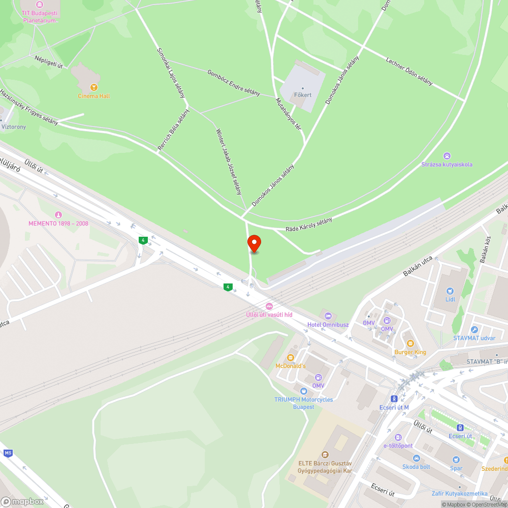 úthiba bejelentés helye