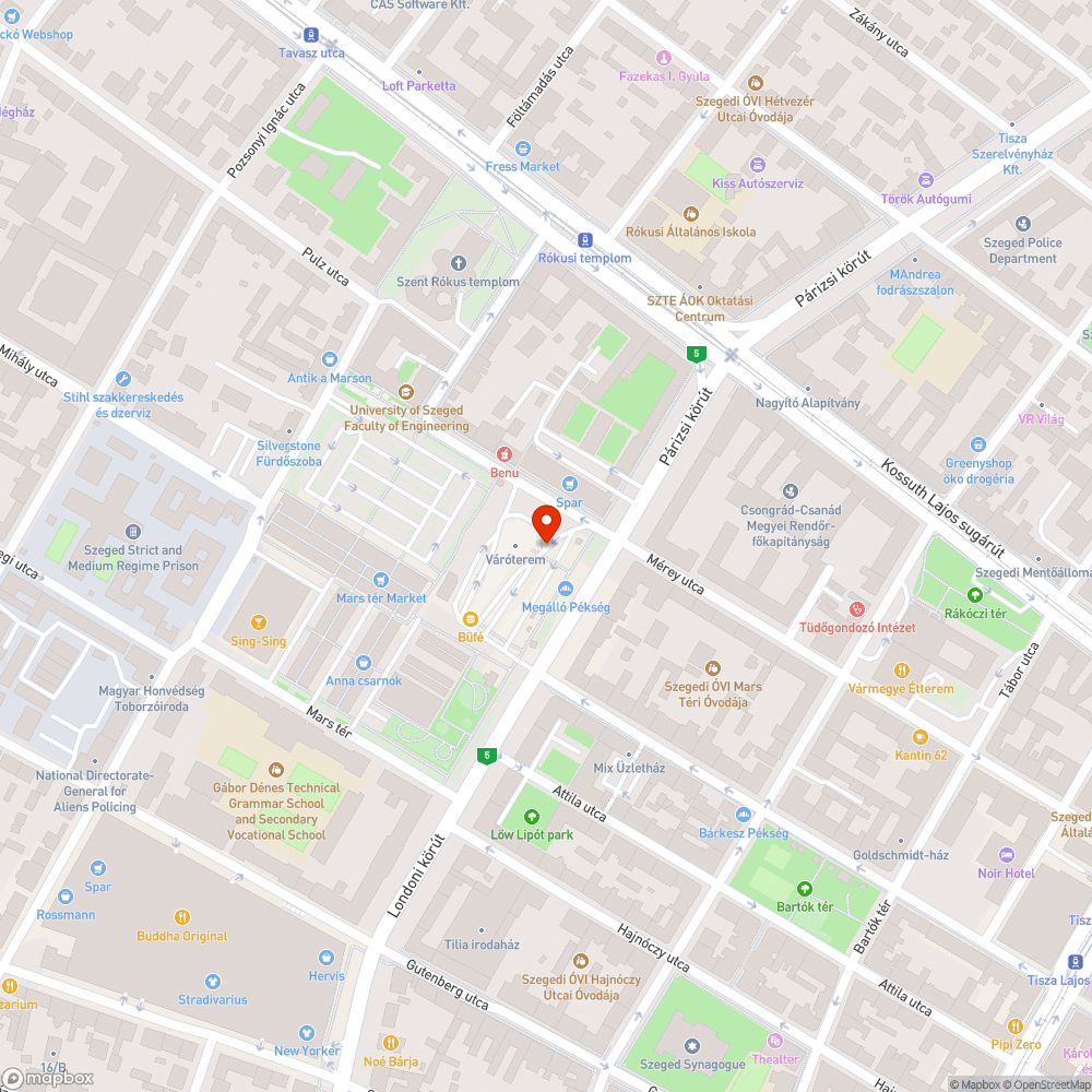 Kiégett lámpák - Mars tér aut. áll. bejelentés helye