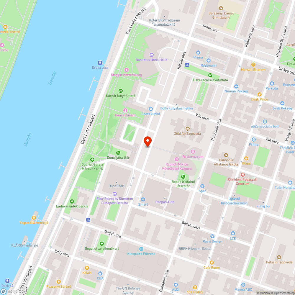 Térkőből kinövő gaz-szigetek bejelentés helye