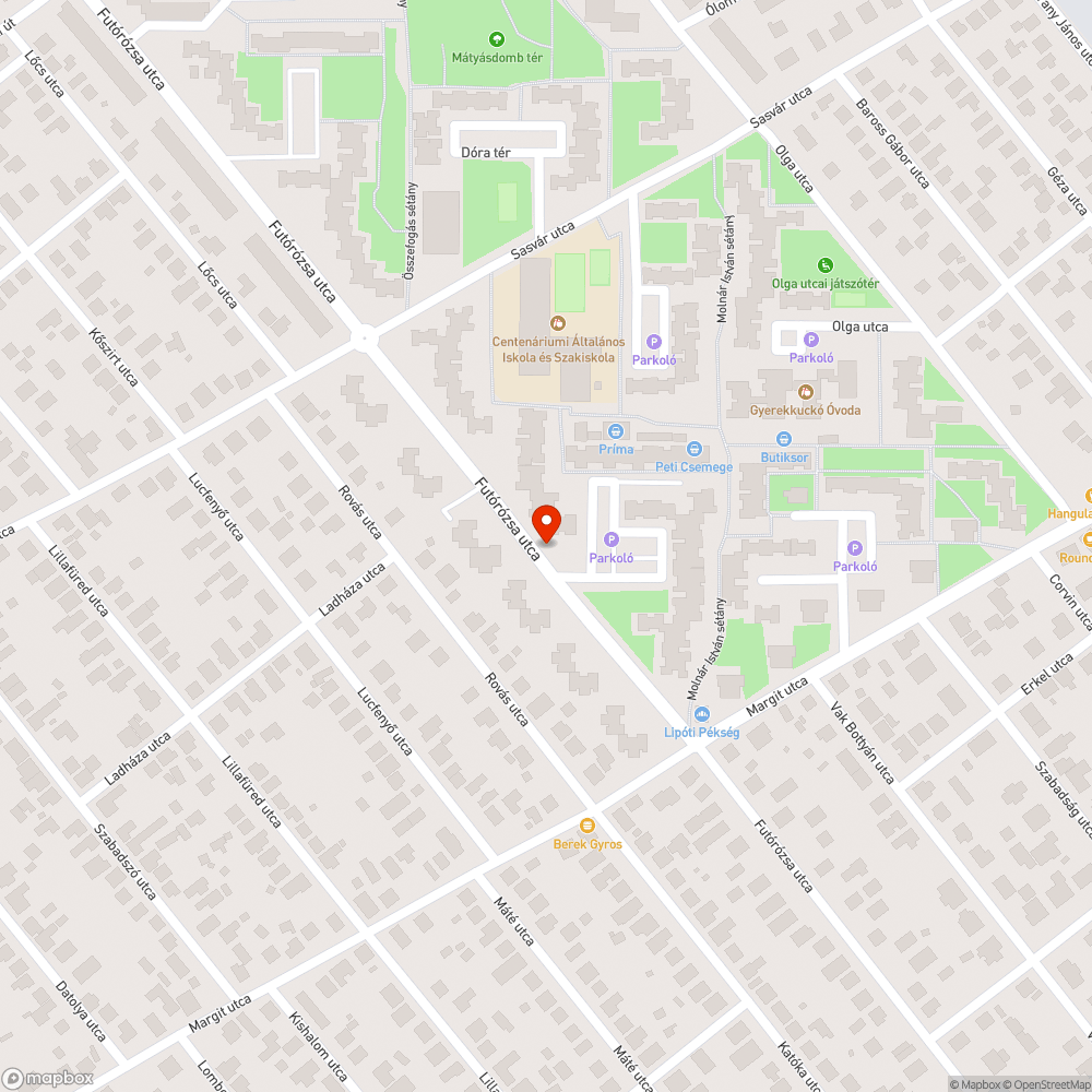 Erősen kátyús útszakasz bejelentés helye