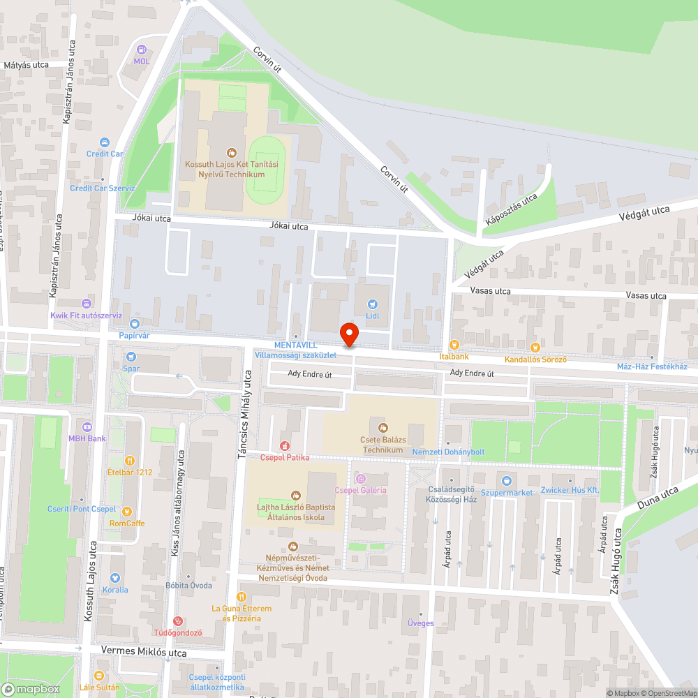 Nem belátható útszakasz bejelentés helye