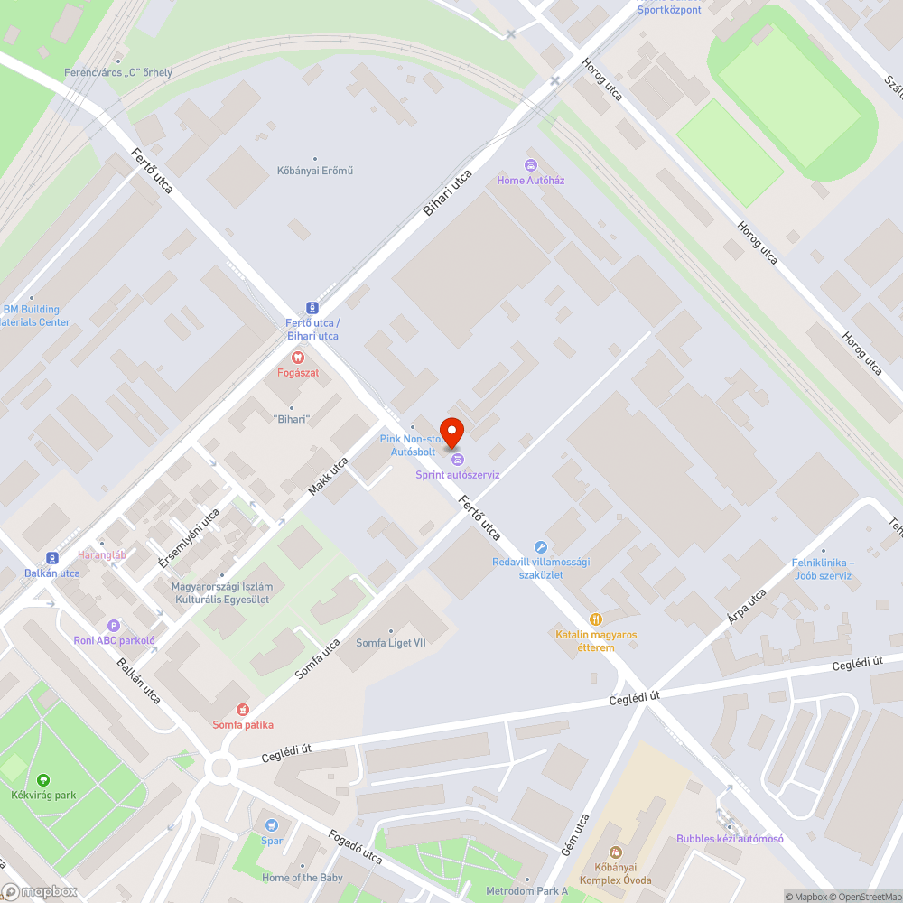 Járhatatlan út bejelentés helye